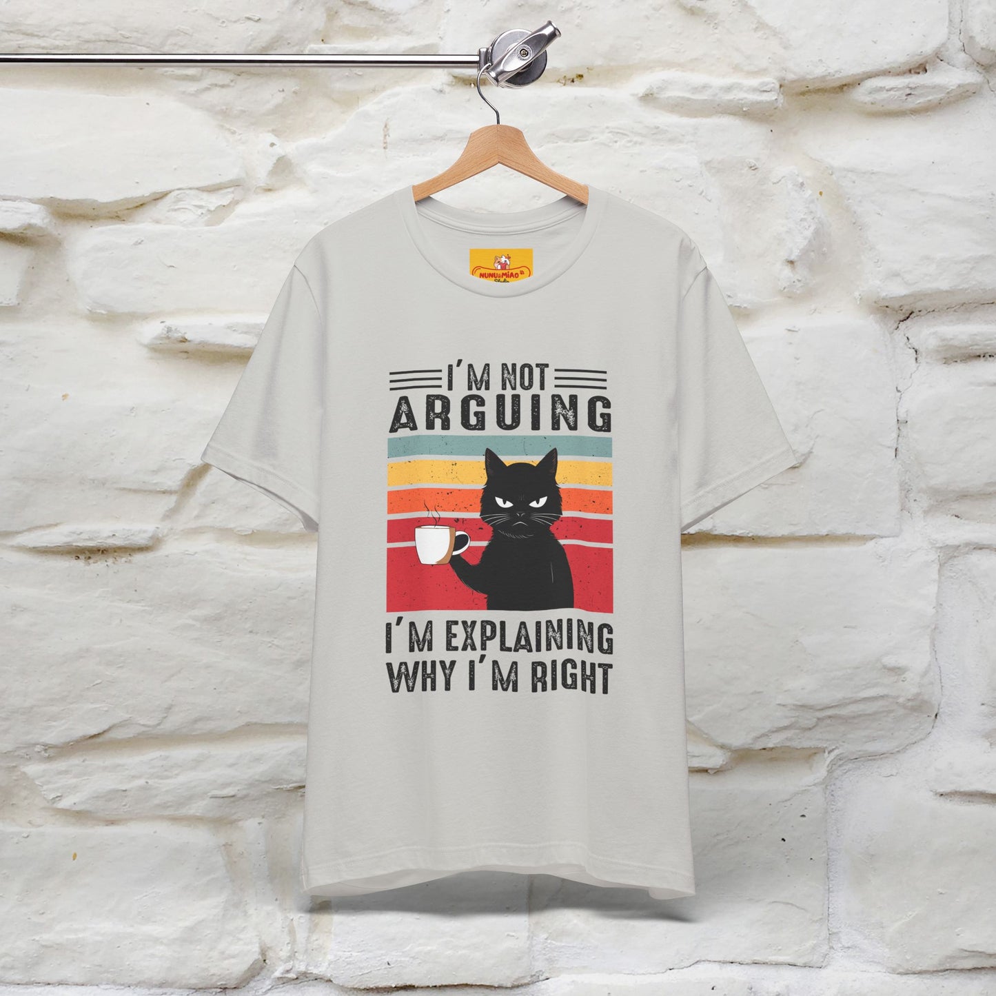 Non sto discutendo, sto spiegando perché ho ragione T-shirt con gatto per uomo e donna | 100% cotone* Maglietta divertente