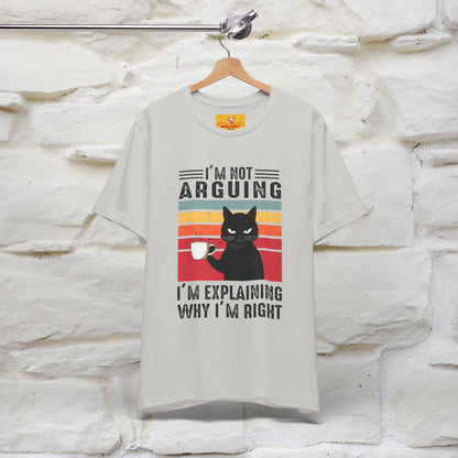 Non sto discutendo, sto spiegando perché ho ragione T-shirt con gatto per uomo e donna | 100% cotone* Maglietta divertente