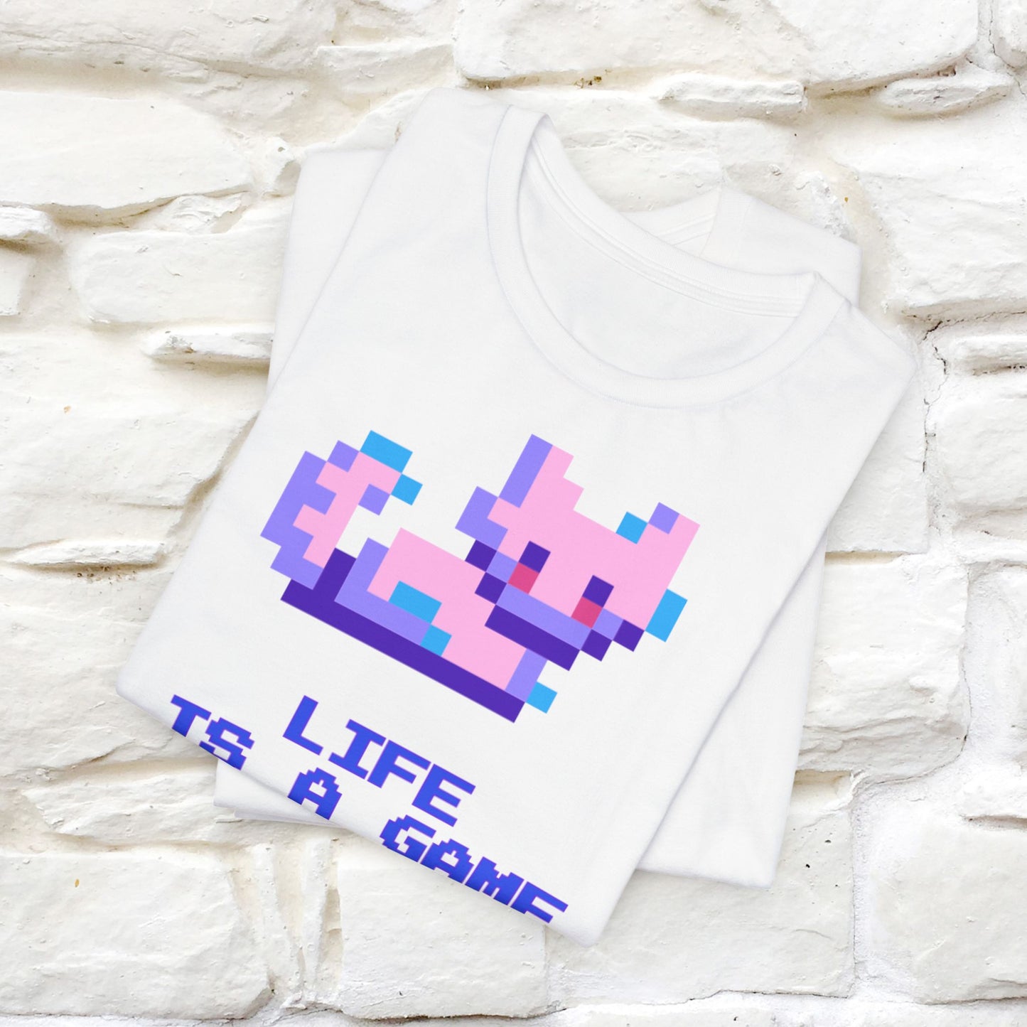 "Life Is A Game, I Am Just Here Fo The Cheat Code" Funny Cat T-Shirt for Men & Women | 100% Cotton*