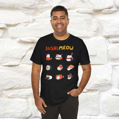 "Sushi Meow" Cat T-shirt for Men & Women | 100% Cotton*