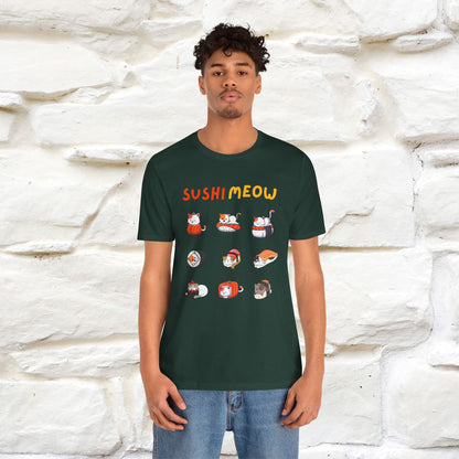 "Sushi Meow" Cat T-shirt for Men & Women | 100% Cotton*