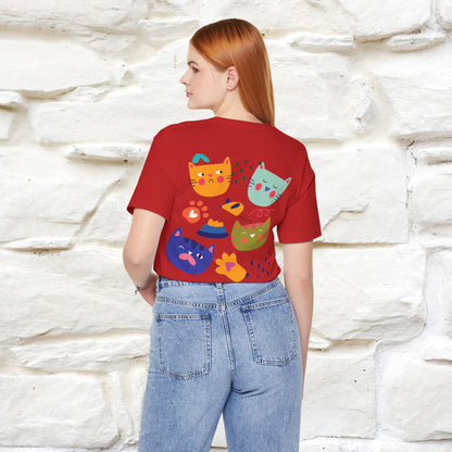 ''The Power Of Meow'' Cat T-Shirt Front and Back Design | Nunu&Miao Studio