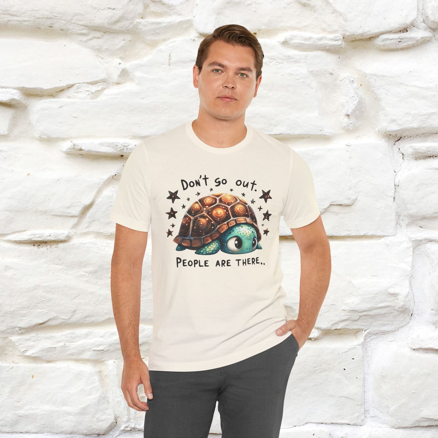 "Don't Go Out ..People Are There." |Funny T-Shirt | Nunu&Miao Studio