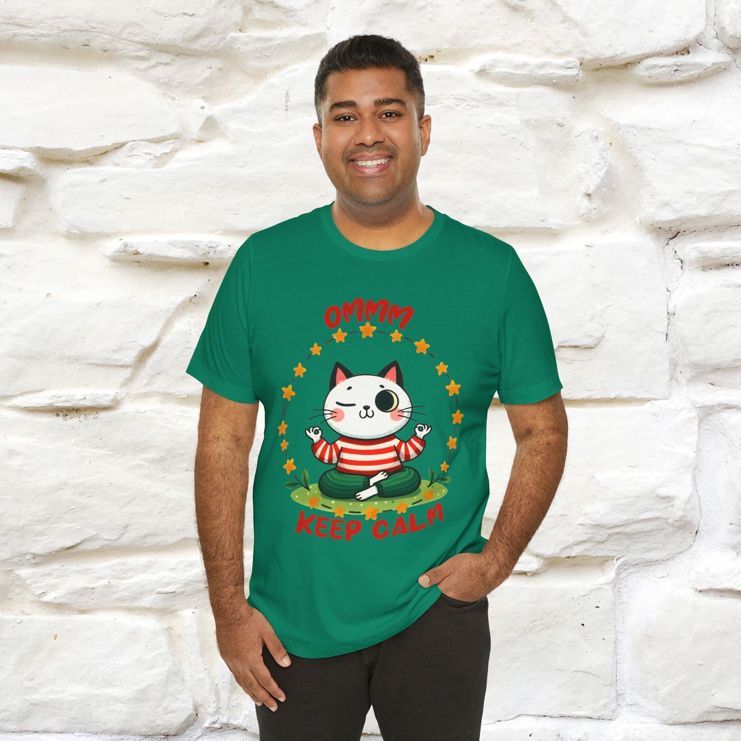 ''Ommm, Keep Calm'' Cat T-Shirt | Nunu&Miao Studio