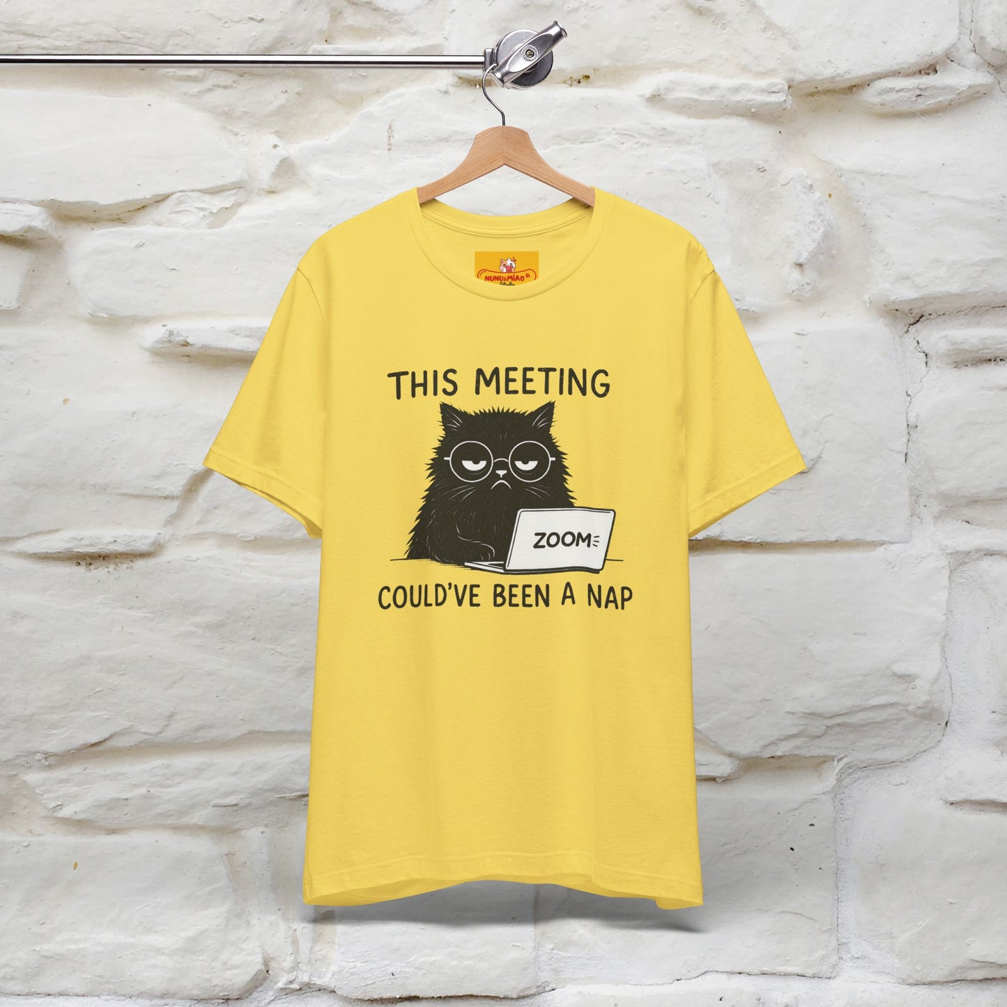 "This Meeting Could've Been a Nap" | Sarcastic Cat T-Shirt | Nunu&Miao Studio