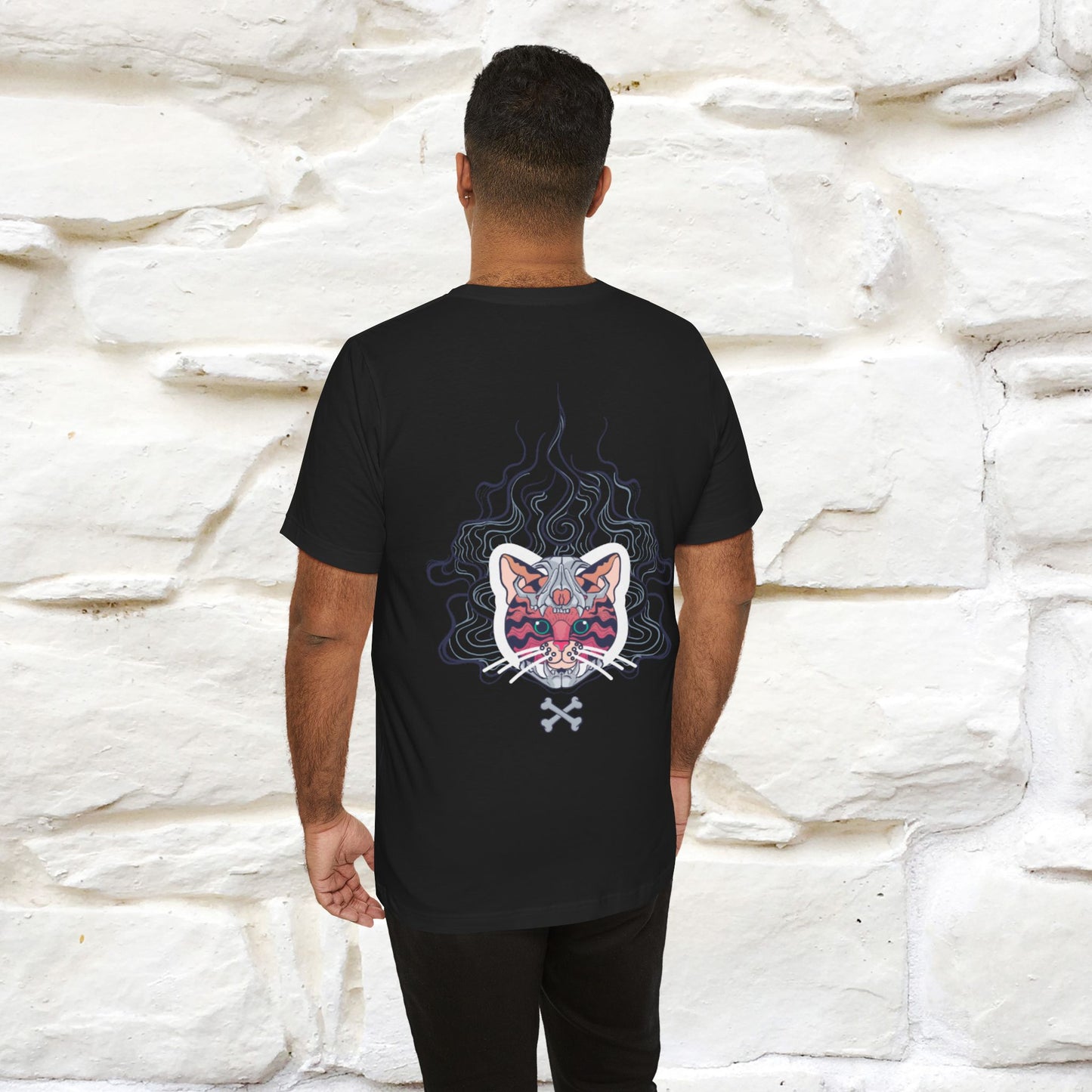 ''Air Fire Cat'' | Cat T-Shirt Front and Back Design | Nunu&Miao Studio