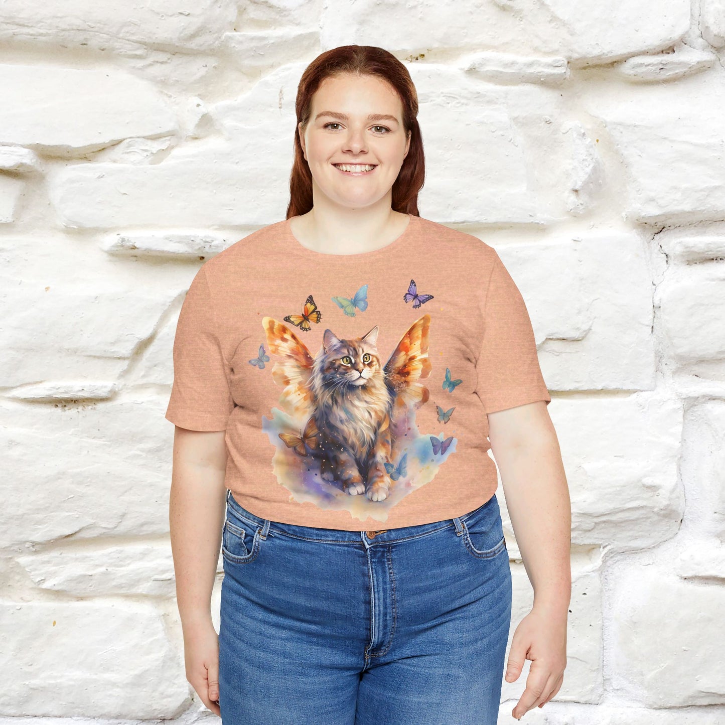 "Meow-velous Butterflies"  T-shirt for Women 100% Cotton* - Nunu&Miao Studio