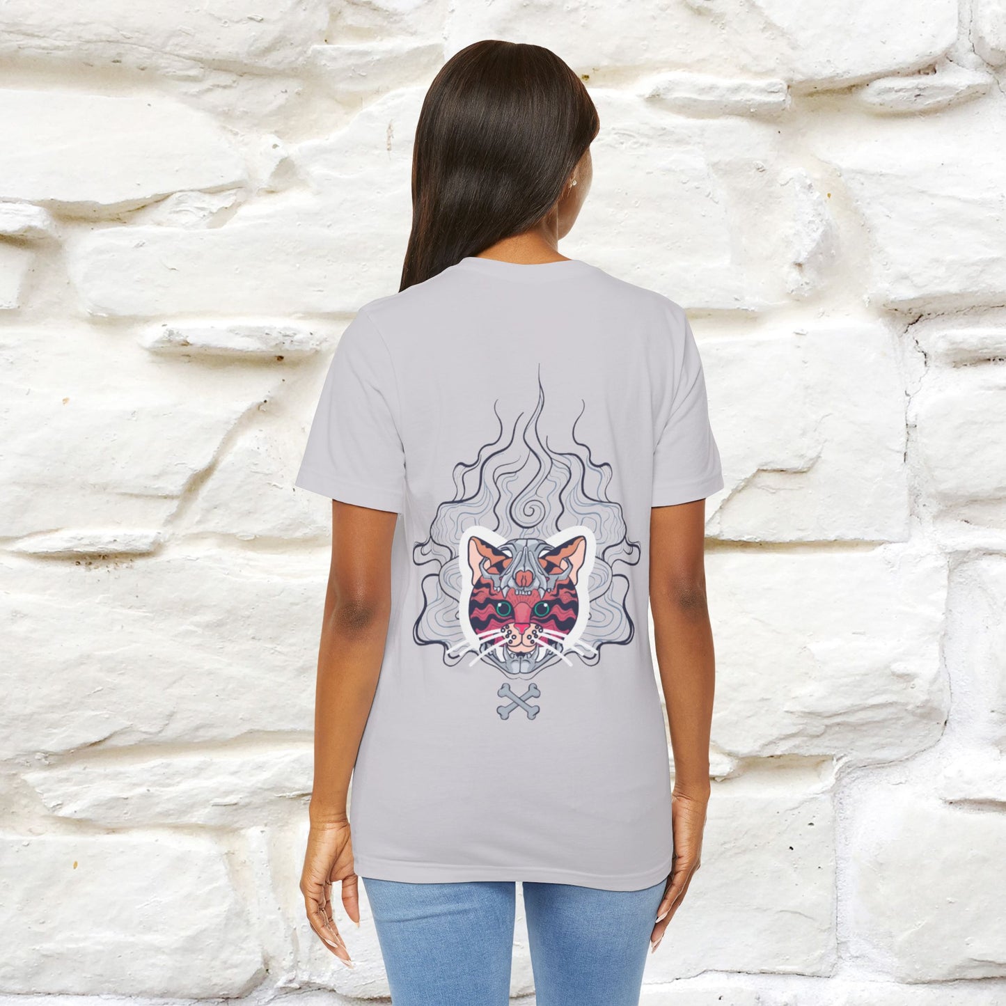 ''Air Fire Cat'' | Cat T-Shirt Front and Back Design | Nunu&Miao Studio