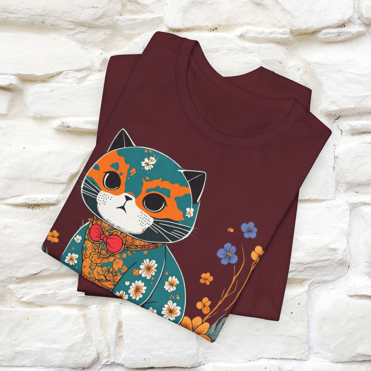 Zen Garden Cat: Japanese-Inspired T-Shirt for Men & Women | 100% Cotton*