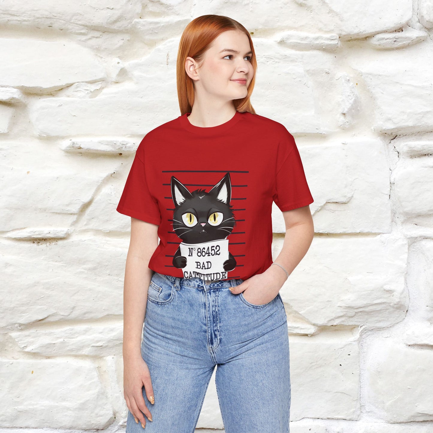 "Bad Cattitude" T-Shirt for Men & Women | 100% Cotton*