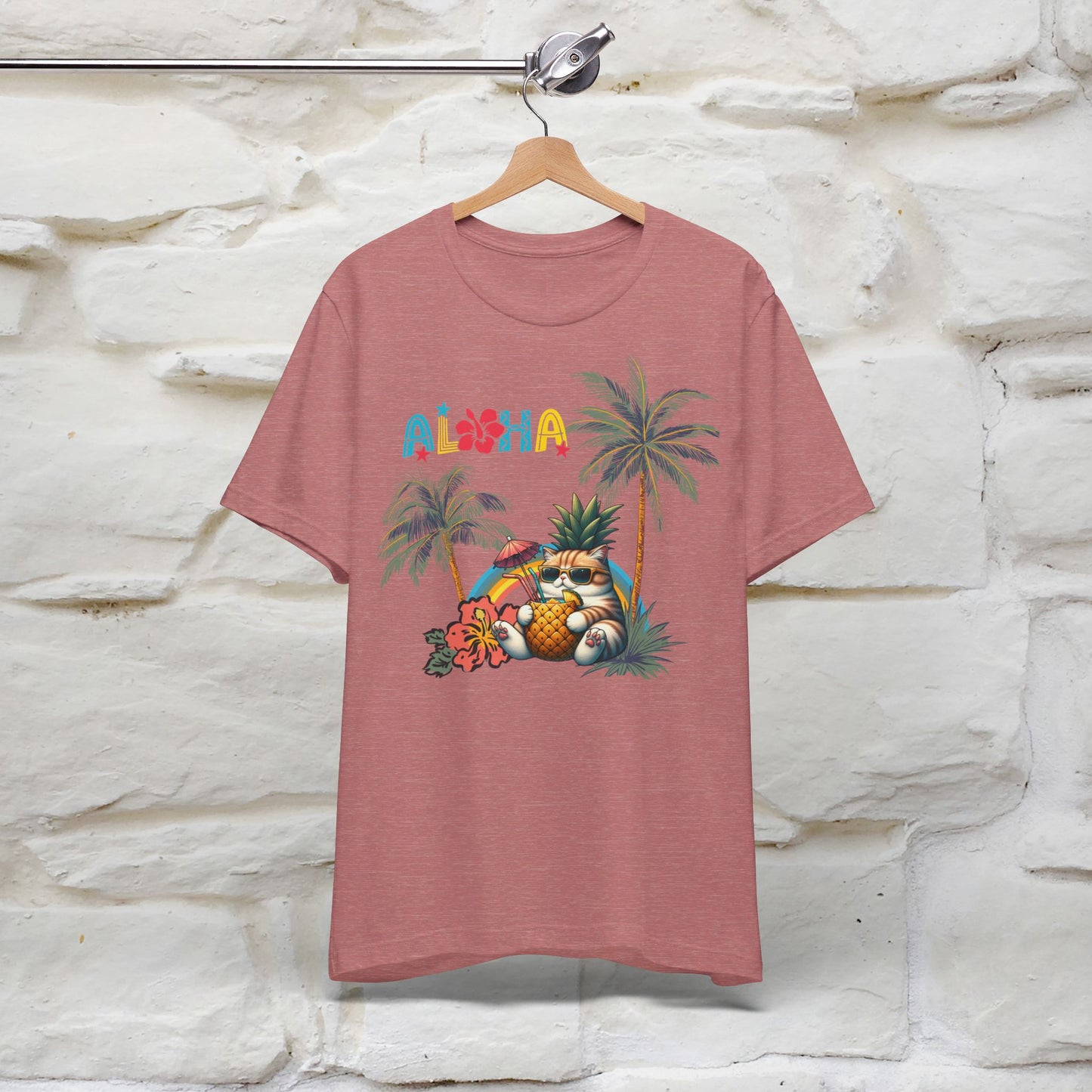 ''Aloha'' Cat T-shirt for Women 100% Cotton* - Nunu&Miao Studio