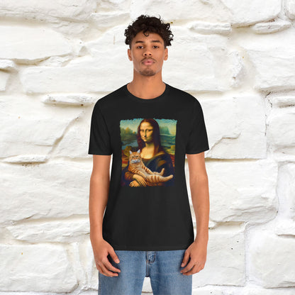 Mona Lisa’s Cat T-Shirt | Classic Art-Inspired Cat Tee for Men & Women | 100% Cotton