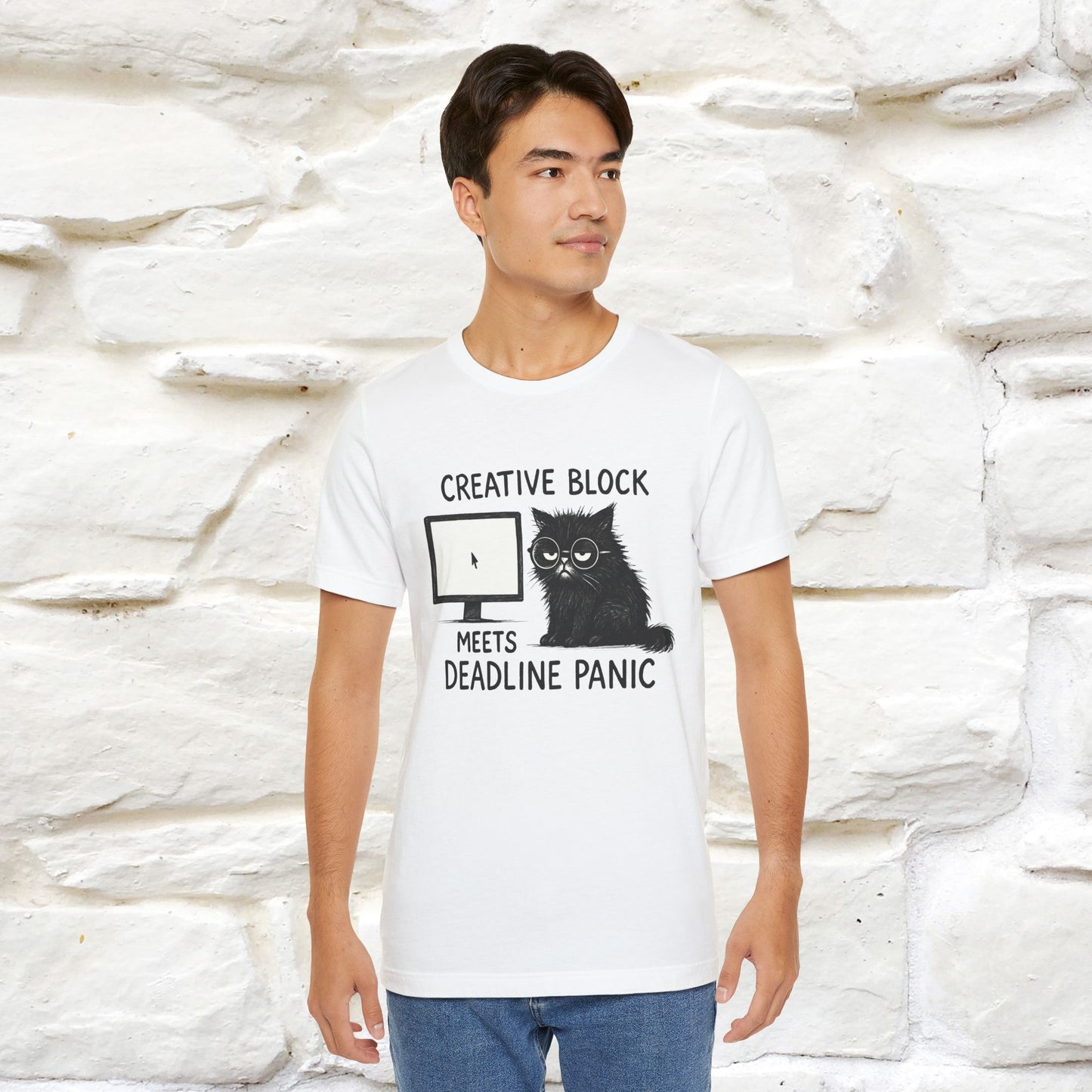 "Creative Block Meets Deadline..." |Cat T-Shirt | Nunu&Miao Studio