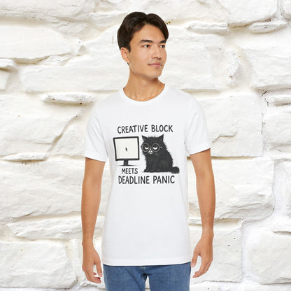 "Creative Block Meets Deadline..." |Cat T-Shirt | Nunu&Miao Studio