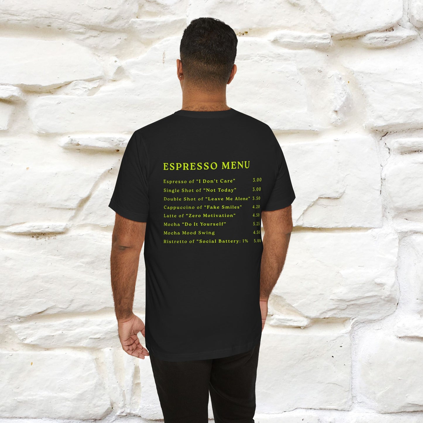 "More Espresso Less Depresso" |Cat T-Shirt | Nunu&Miao Studio