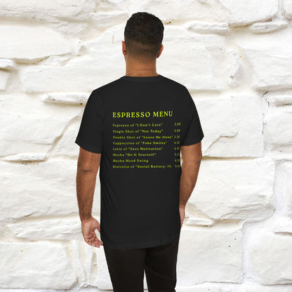 "More Espresso Less Depresso" |Cat T-Shirt | Nunu&Miao Studio