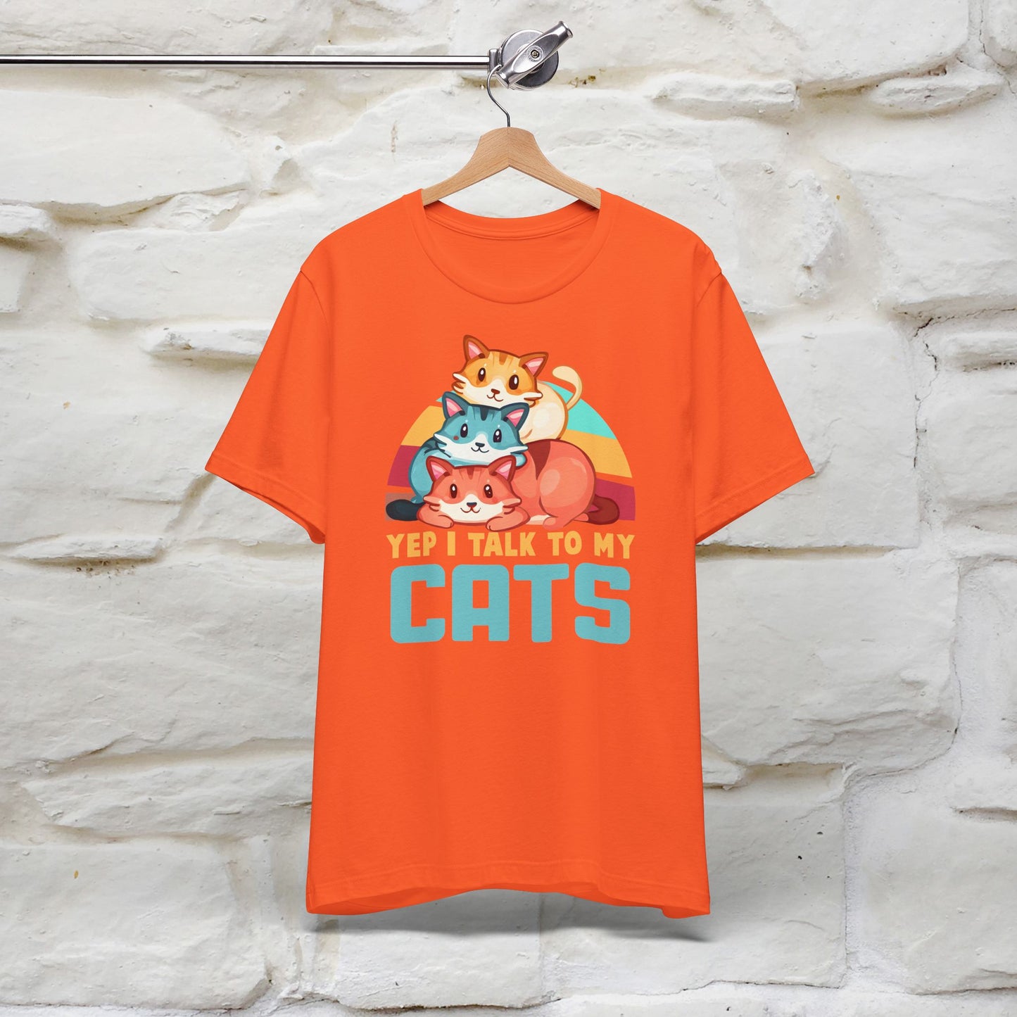 ''Yep, I Talk To My Cats'' Cute Cat T-Shirt for Men & Women | 100% Cotton* 🐾