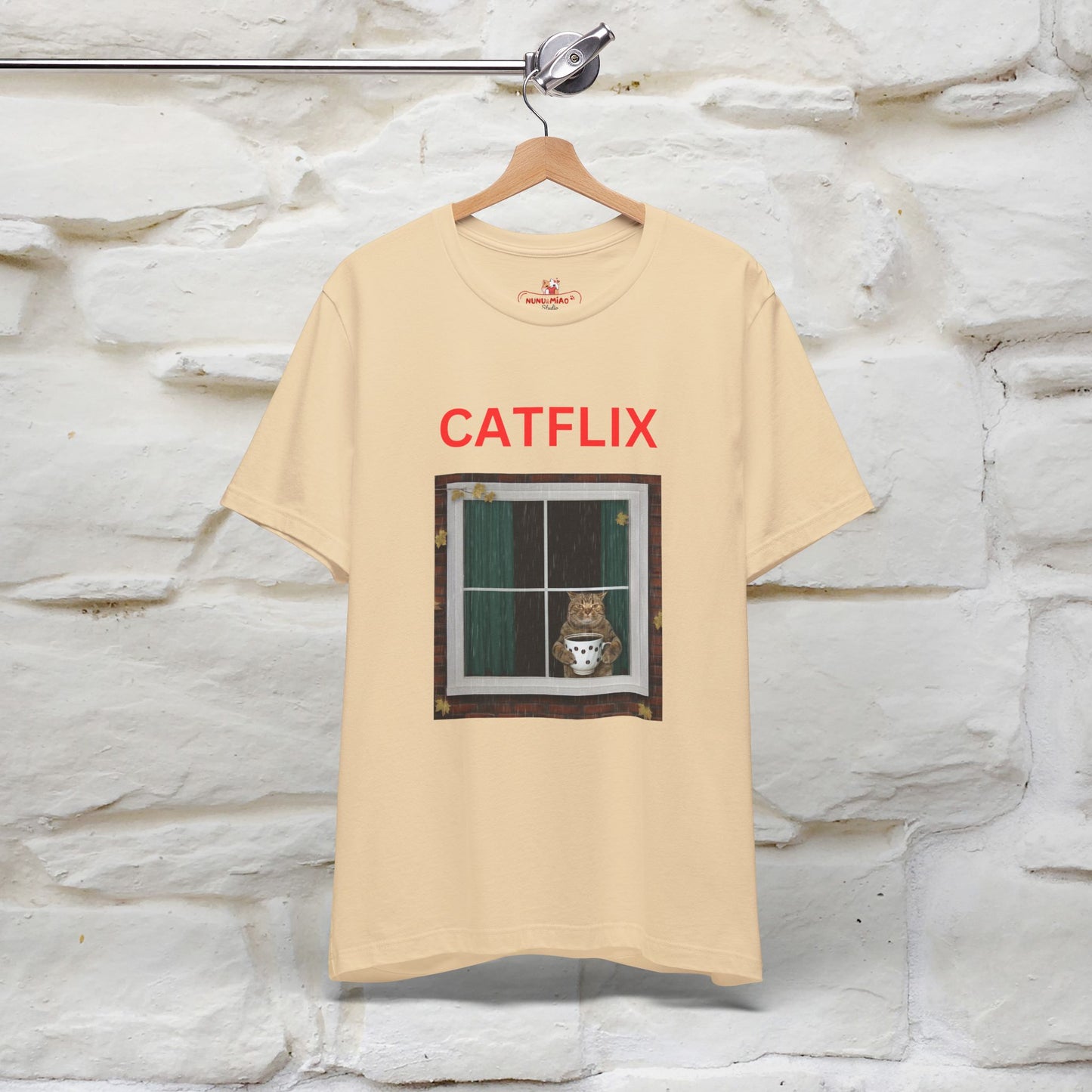 "Catflix" Cat T-shirt for Men & Women| 100% Cotton* 🐾