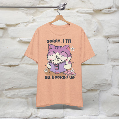 Funny Cat T-Shirt for Book Lovers – 100% Cotton* | Cute Cat Apparel for Men & Women | Gifts for Cat Lovers