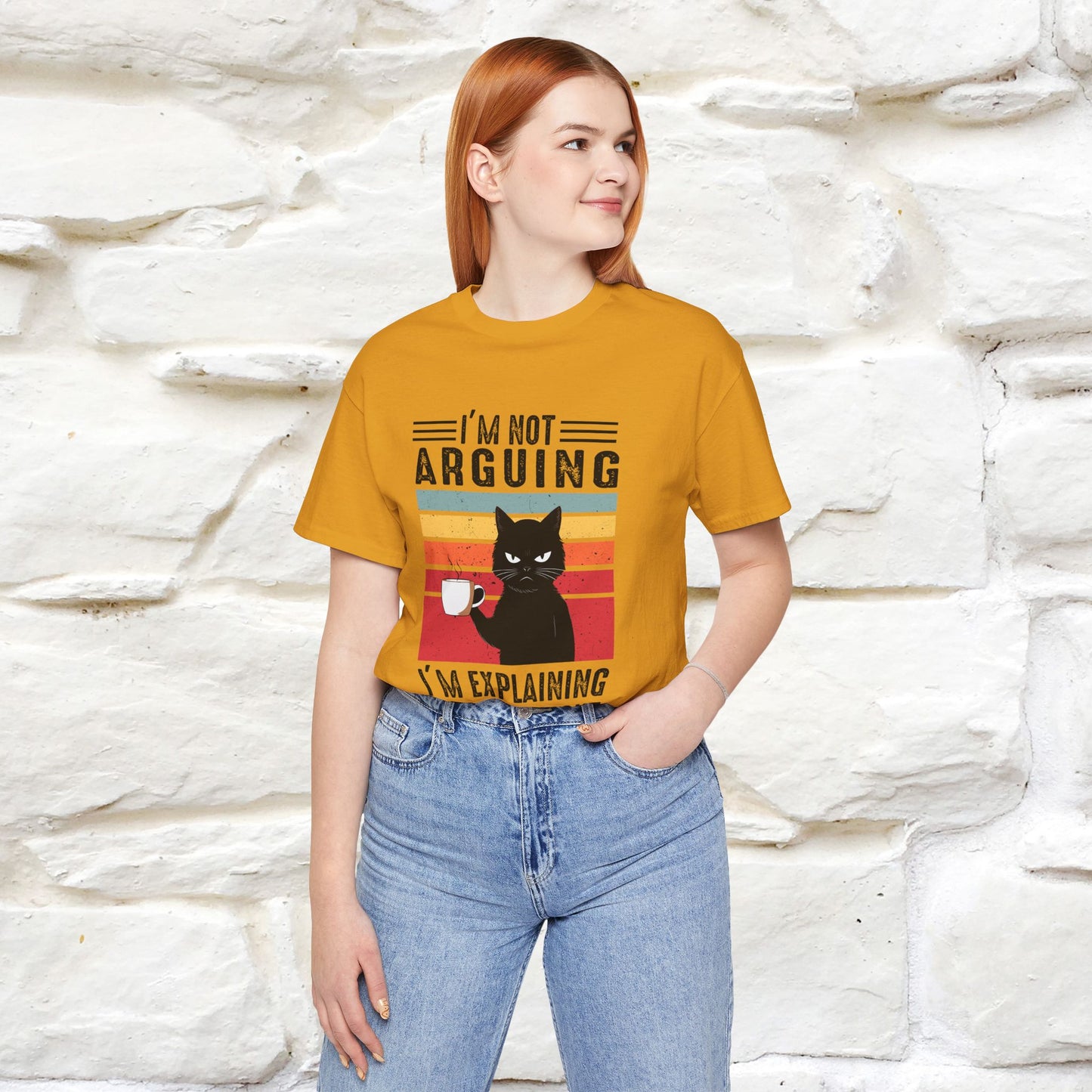 Non sto discutendo, sto spiegando perché ho ragione T-shirt con gatto per uomo e donna | 100% cotone* Maglietta divertente
