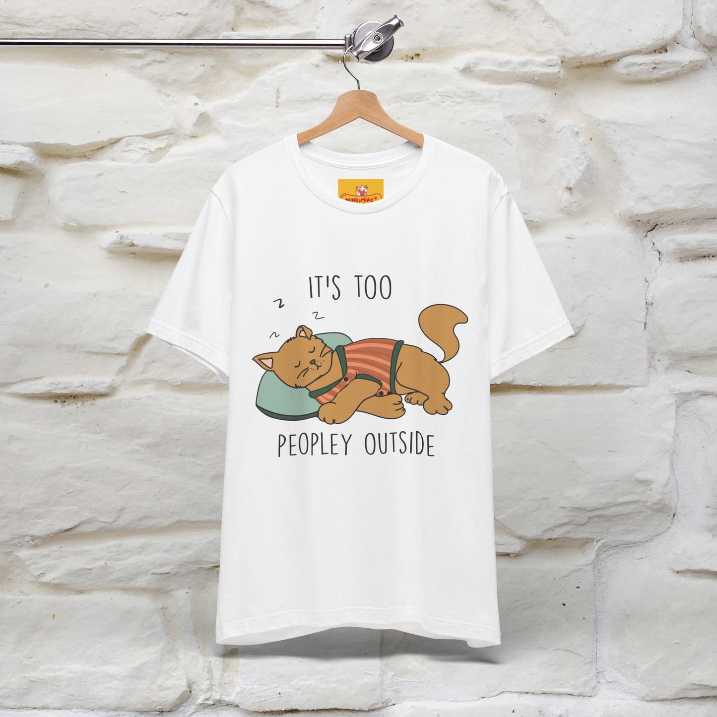 ''It’s Too Peopley Outside'' | Funny Cat T-Shirt | Nunu&Miao Studio