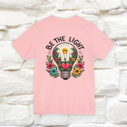 ''Be The Light" Cat T-Shirt| Front & Back Design | Nunu&Miao Studio
