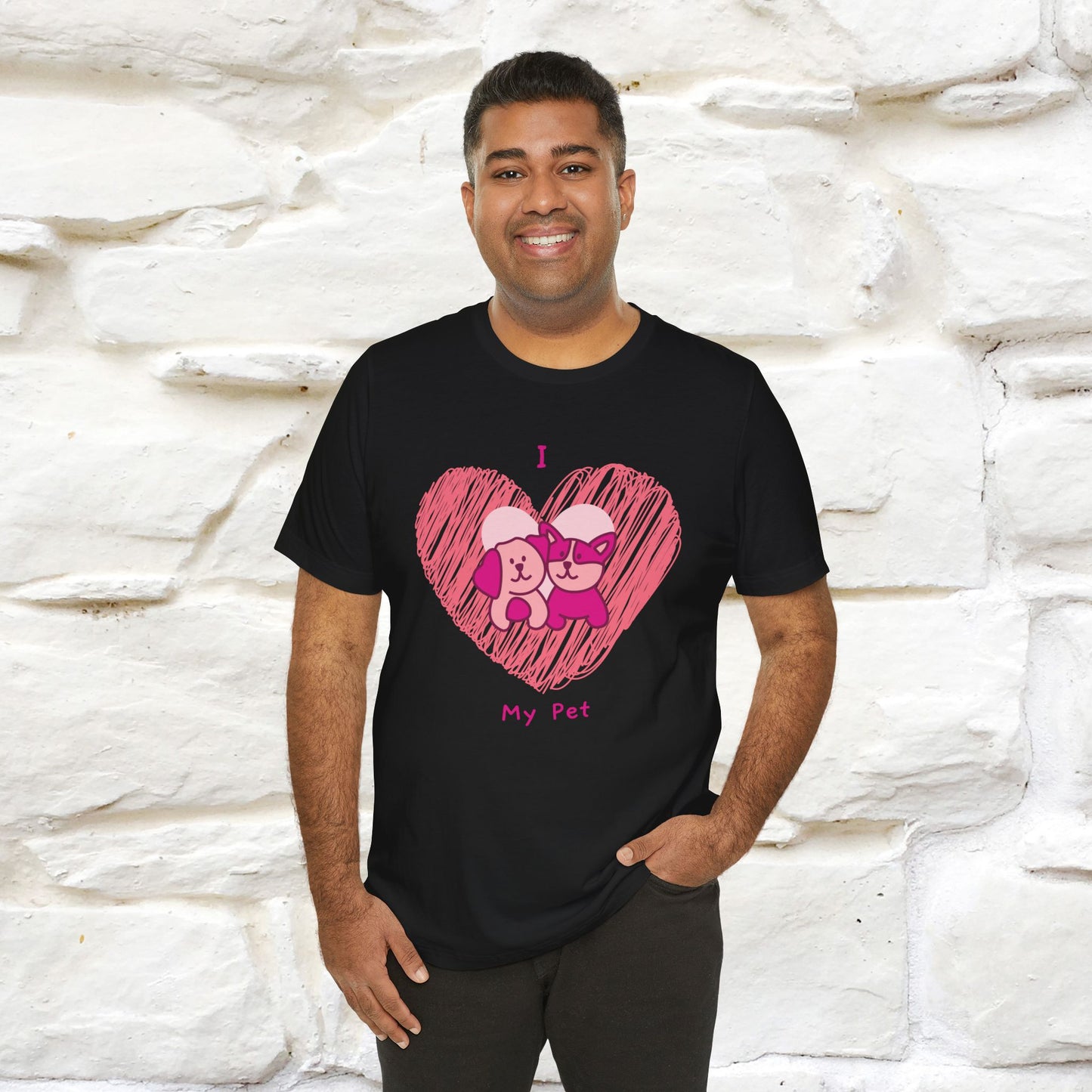 "I Love My Pet" Cat T-Shirt for Men & Women | 100% Cotton* | Celebrate Your Furry Friends