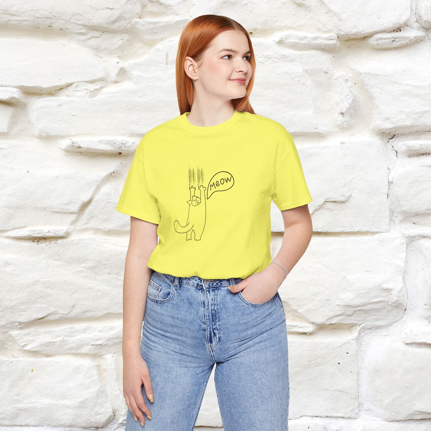 "Meow Meow Meow" Cat T-Shirt | Front & Back Design | Nunu&Miao Studio