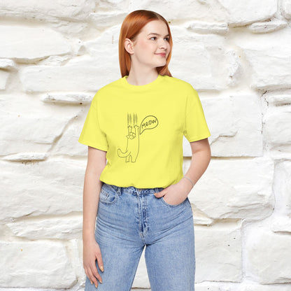 "Meow Meow Meow" Cat T-Shirt | Front & Back Design | Nunu&Miao Studio