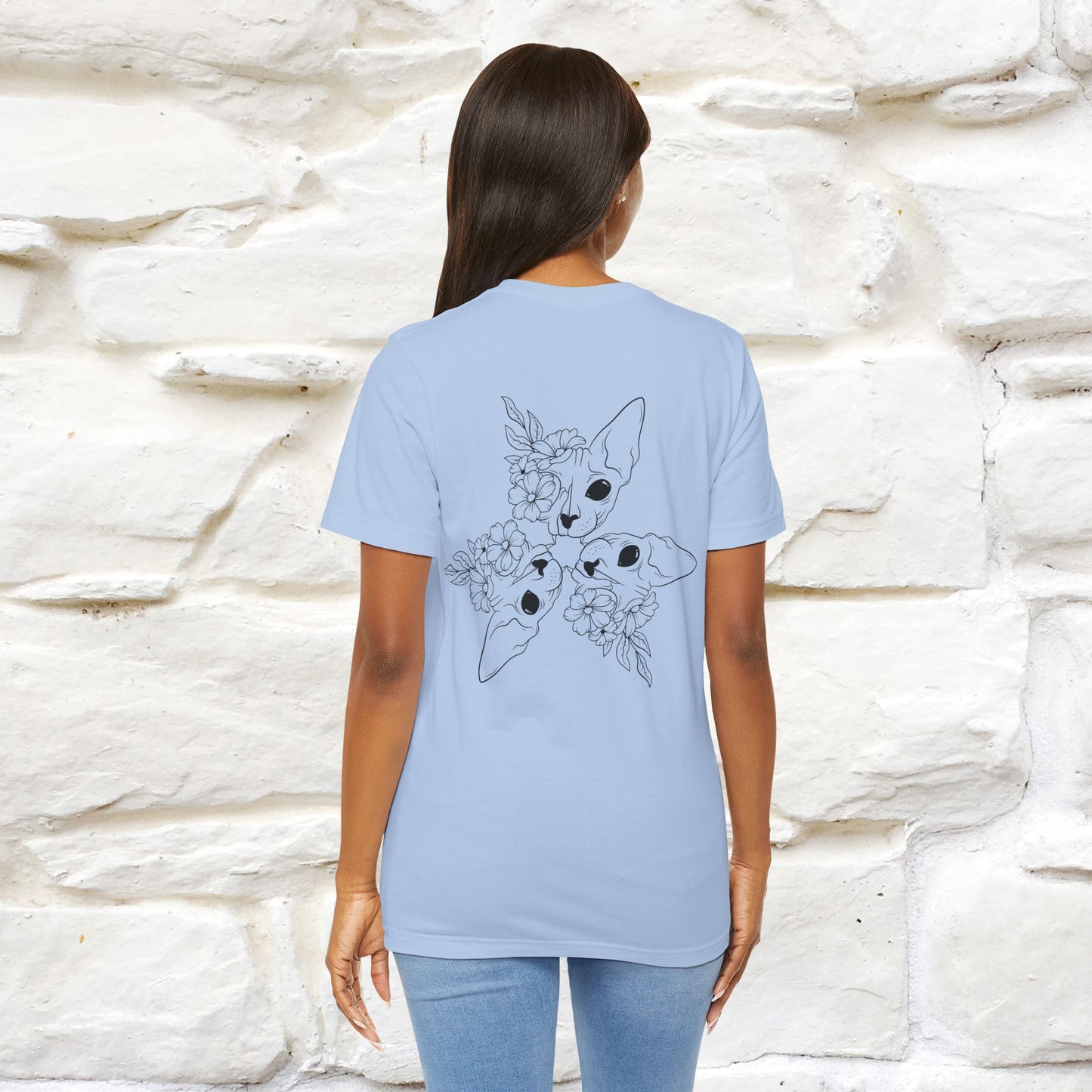 "Trinity'' Cat T-Shirt Front and Back Design | Nunu&Miao Studio
