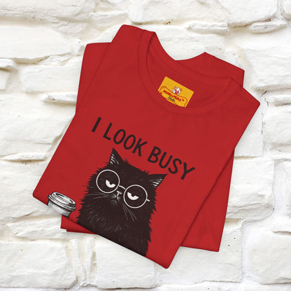 "I Look Busy But I'm Just Overwhelmed" |Cat T-Shirt | Nunu&Miao Studio