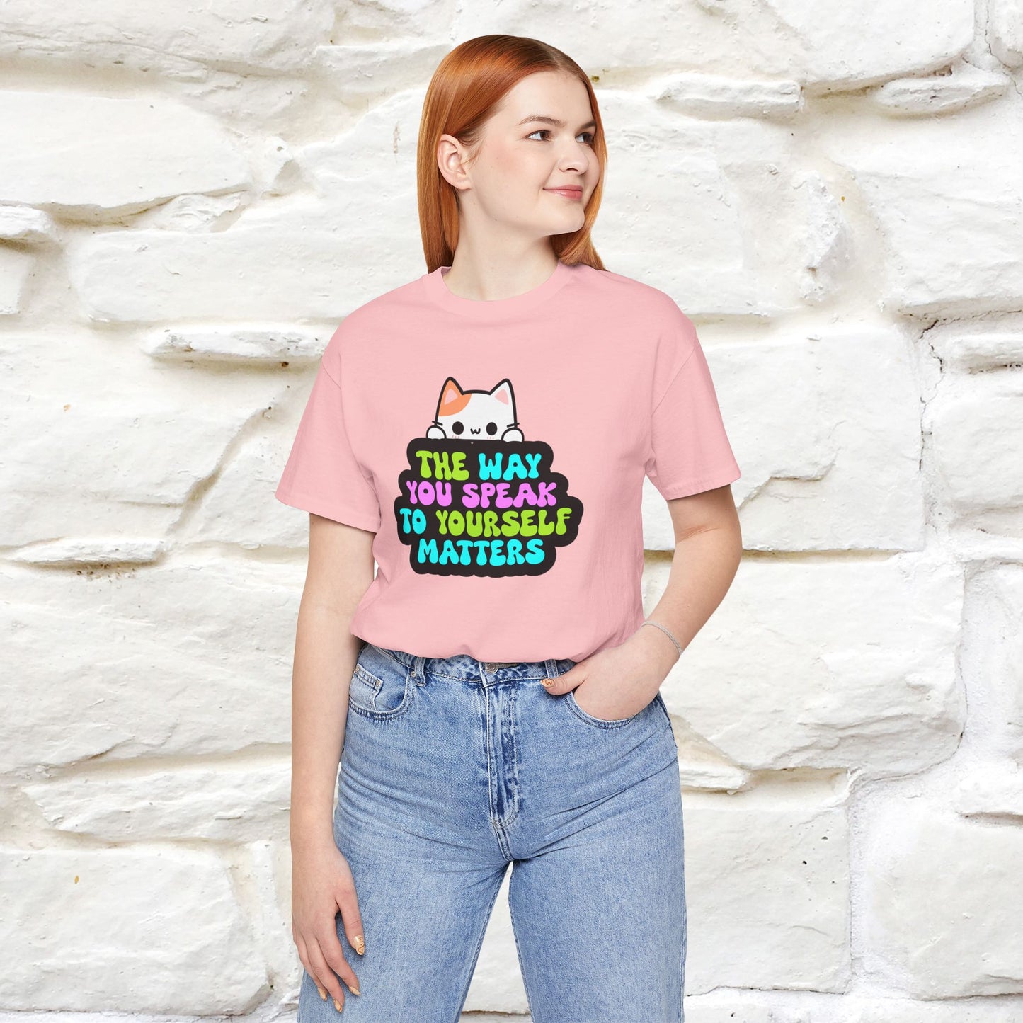 "Il modo in cui parli con te stesso è importante" T-shirt per uomo e donna | 100% cotone*