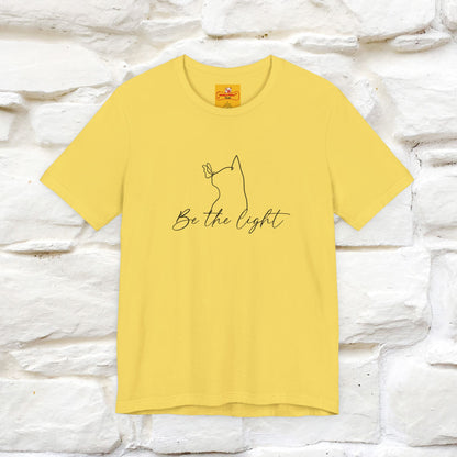 "Be The Light" Cat T-Shirt | Front & Back Design | Nunu&Miao Studio