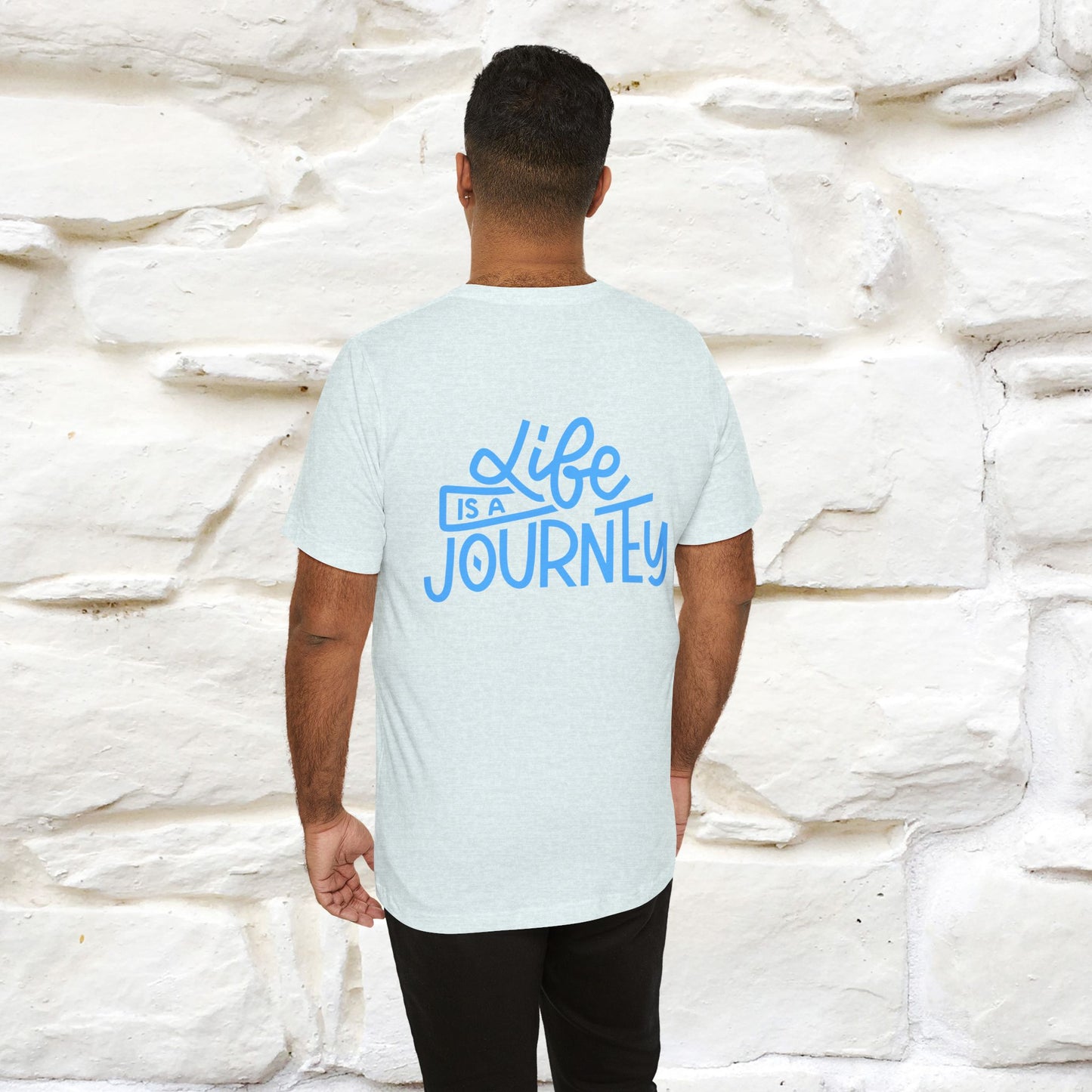 "Life Is A Journey" Cat T-Shirt for Men & Women | Front & Back Design | 100% Cotton* 🐾