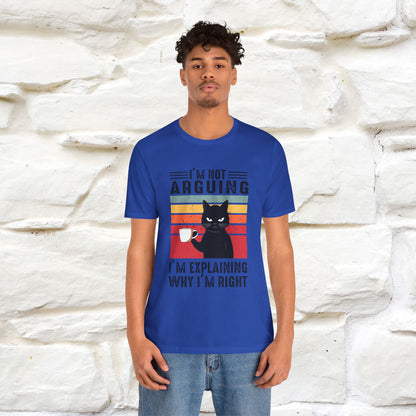 Non sto discutendo, sto spiegando perché ho ragione T-shirt con gatto per uomo e donna | 100% cotone* Maglietta divertente
