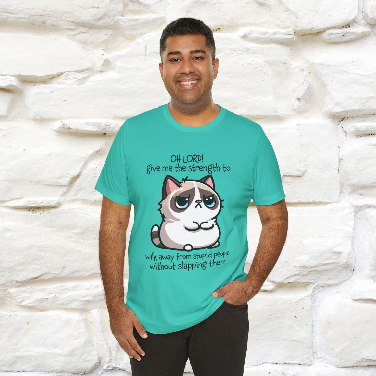 ''Oh Lord! Give Me Strength to ...'' Cat T-Shirt |  | Nunu&Miao Studio