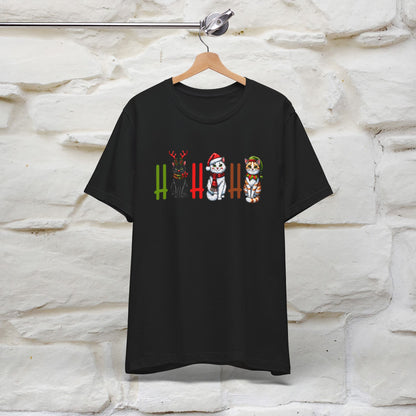 Hi Hi Hi Christmas T-Shirt | Festive Cat Christmas Shirt for Men & Women | 100% Cotton*