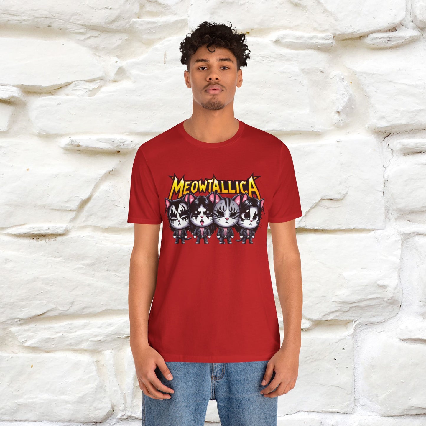 Meowtallica T-Shirt | Rock-Inspired Cat Tee| Nunu&Miao Studio - Nunu&Miao Studio