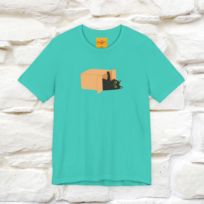 "Think Like There Is No Box" Cat T-Shirt| Front & Back Design | Nunu&Miao Studio