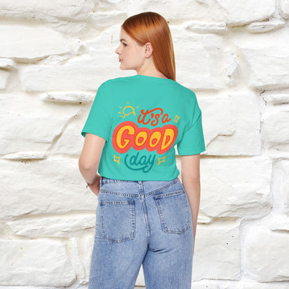 ""It's A Good Day" Cat T-Shirt| Front & Back Design | Nunu&Miao Studio