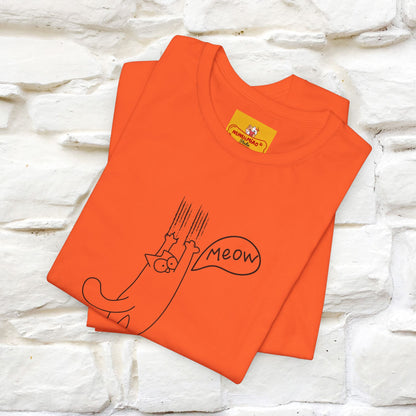 "Meow Meow Meow" Cat T-Shirt | Front & Back Design | Nunu&Miao Studio