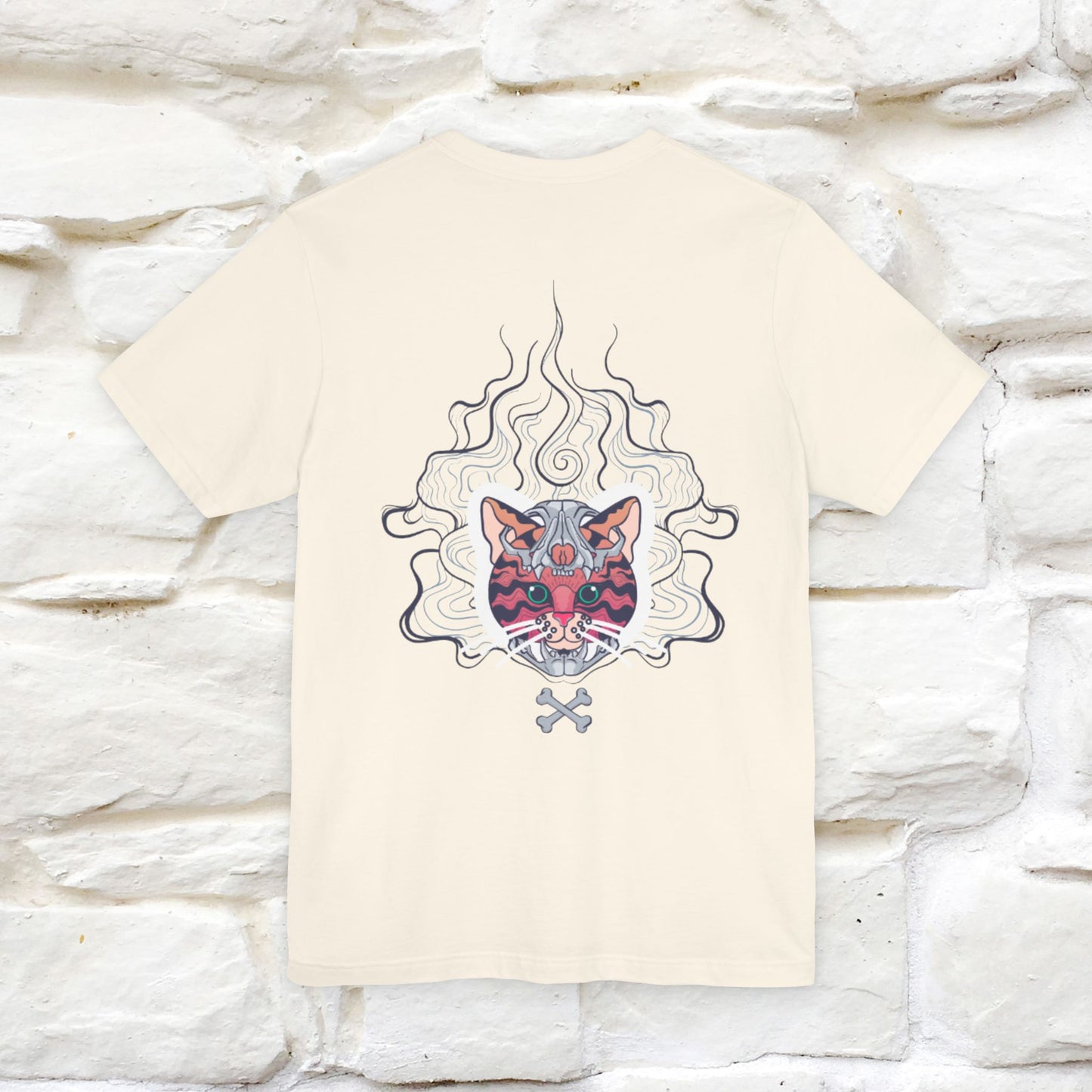 ''Air Fire Cat'' | Cat T-Shirt Front and Back Design | Nunu&Miao Studio