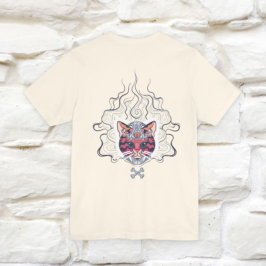 ''Air Fire Cat'' | Cat T-Shirt Front and Back Design | Nunu&Miao Studio
