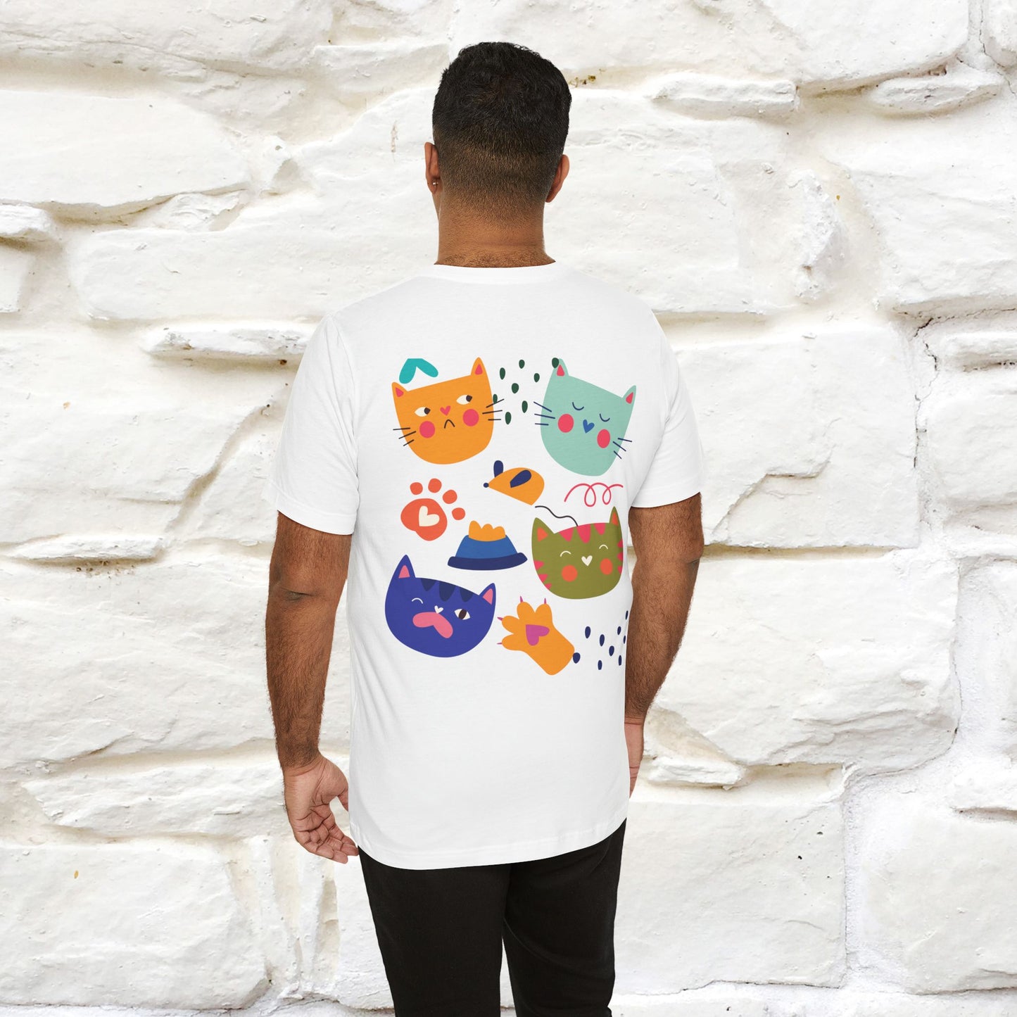 ''The Power Of Meow'' Cat T-Shirt Front and Back Design | Nunu&Miao Studio