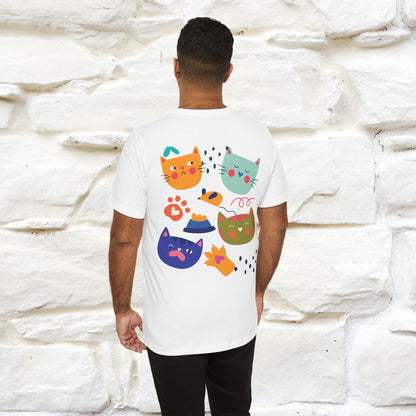''The Power Of Meow'' Cat T-Shirt Front and Back Design | Nunu&Miao Studio