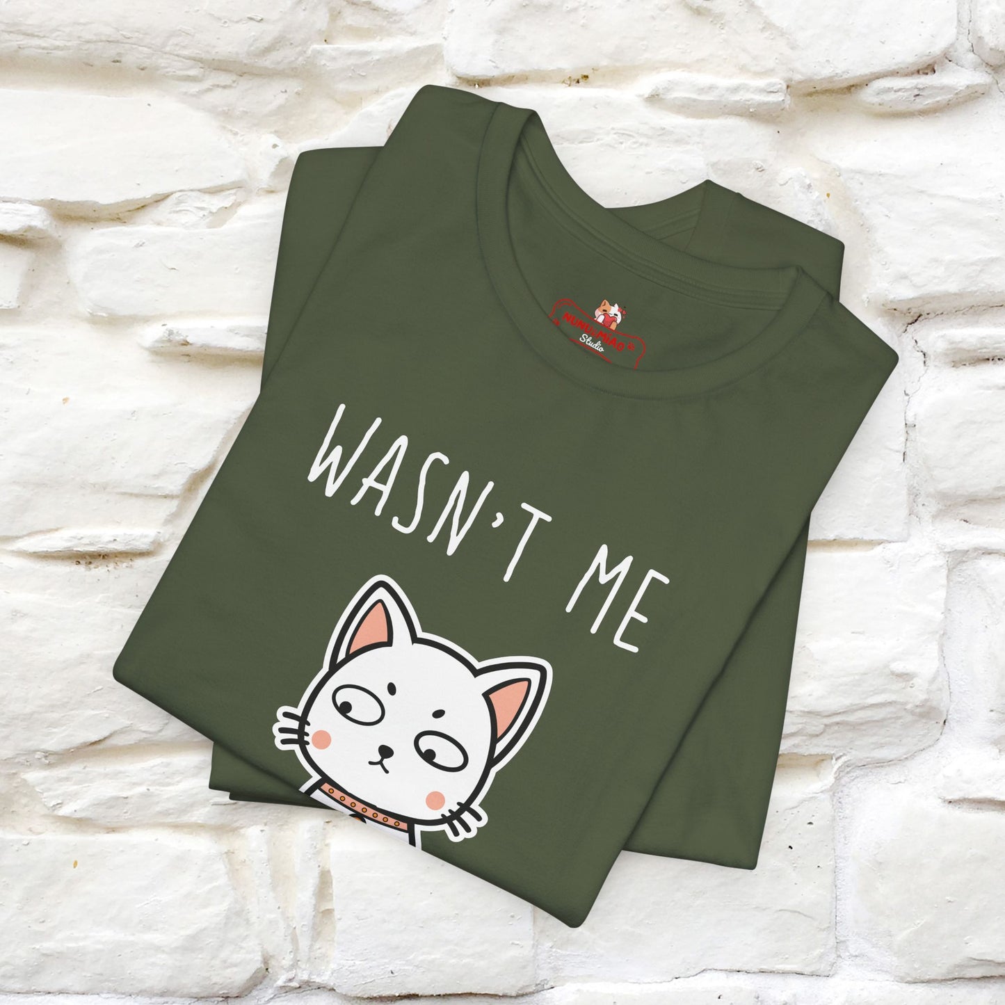 "Wasn't Me" Cat T-shirt for Men & Women | 100% Cotton* 🐾