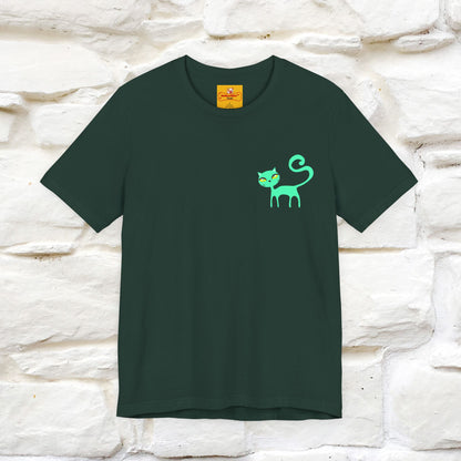 "Move Foreward Good Things Are Up Head" Cat T-Shirt| Front & Back Design | Nunu&Miao Studio