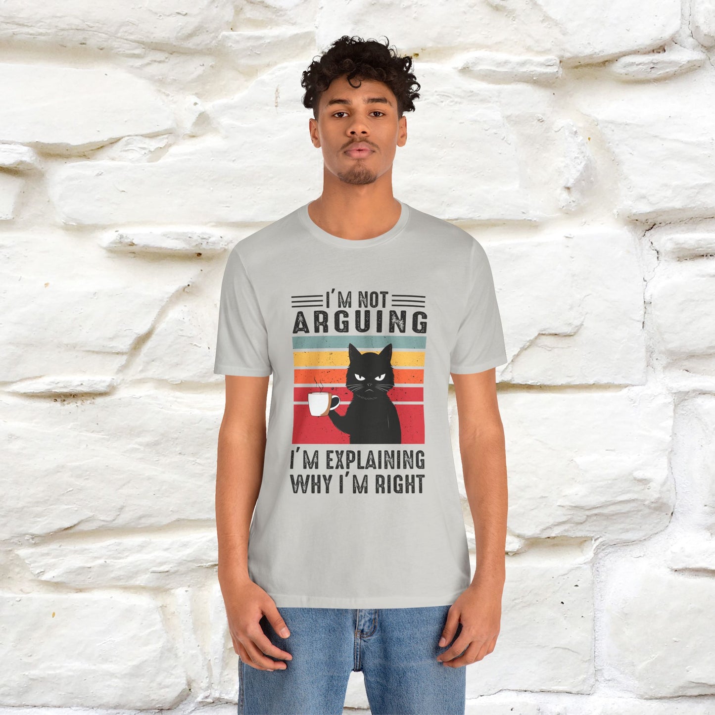 Non sto discutendo, sto spiegando perché ho ragione T-shirt con gatto per uomo e donna | 100% cotone* Maglietta divertente