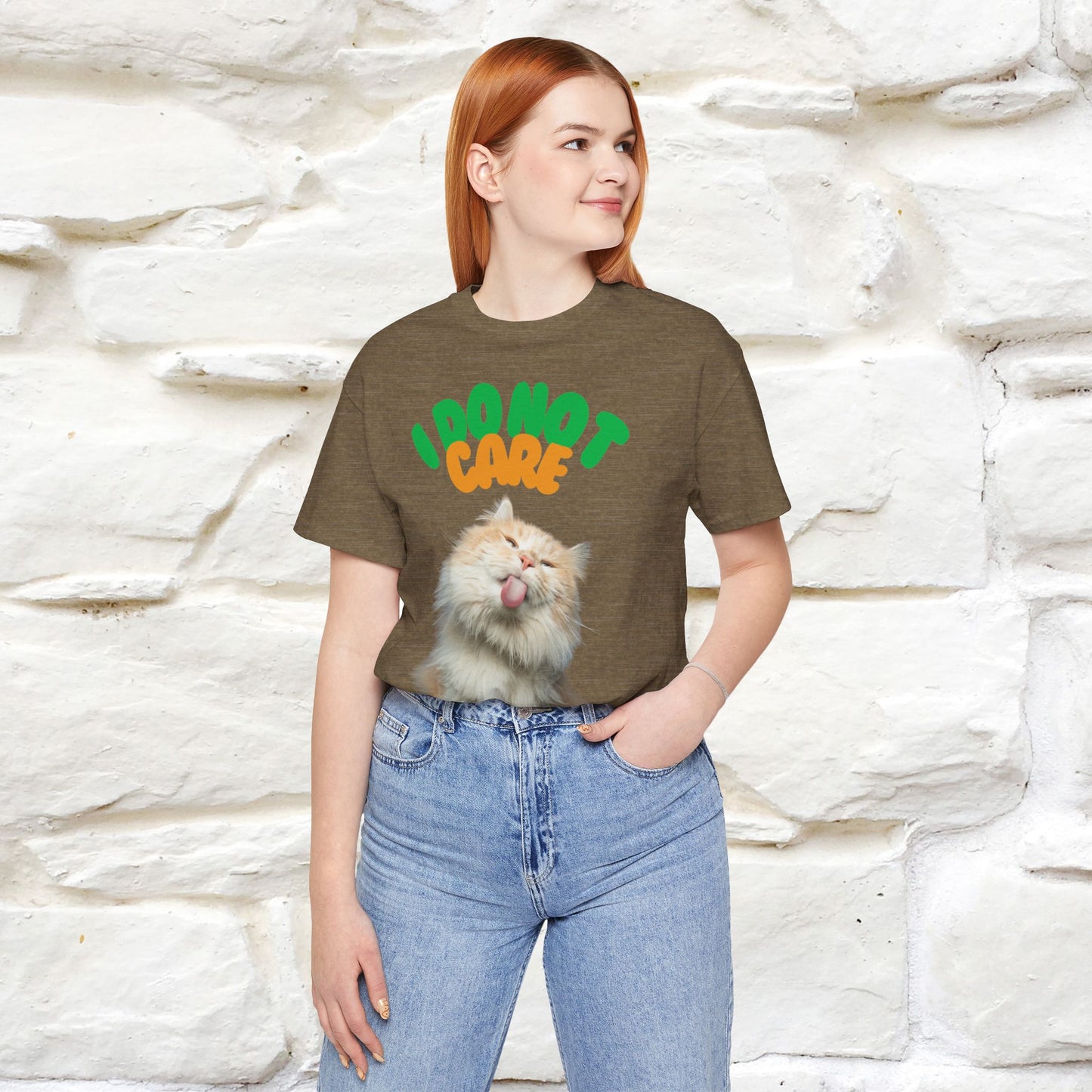 ''I Do Not Care''  Cat T-shirt for Men and Women  100% Cotton*