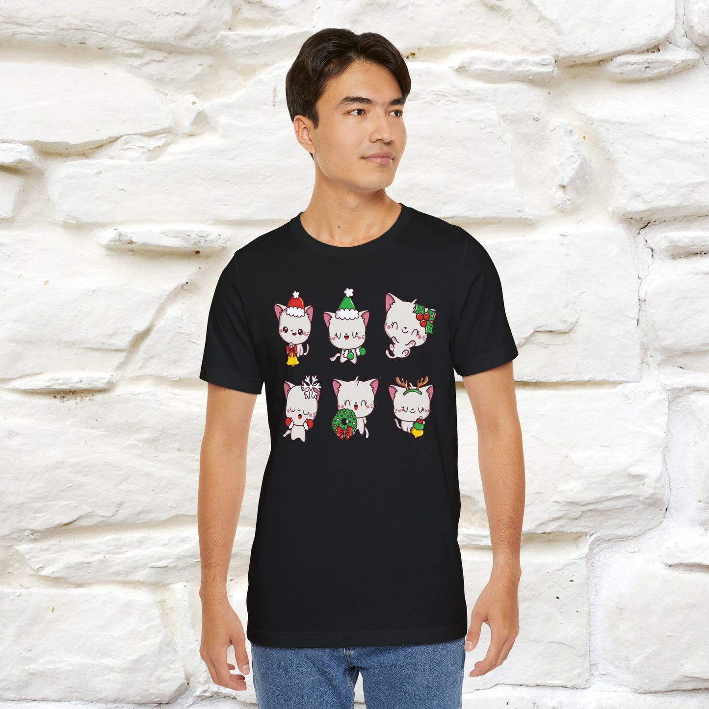 Christmas Cats T-Shirt | Festive Cat T-Shirt for Men & Women | 100% Cotton*